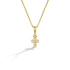 14k Gold CZ Bezel Cross Kids / Children's / Girls Pendant