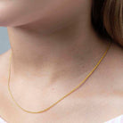 18k Gold Classic 1mm Link 12"-16" Baby / Kids Chain