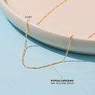 14k Gold Figaro Link 14" - 16" Baby / Kids / Young Boys Chain